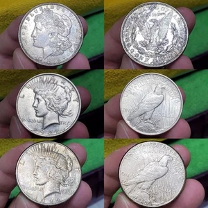 USA Silver Dollar Lot #1 - 1921-s Morgan & 2 1922 Peace - Philly & San Francisco - Picture 1 of 12