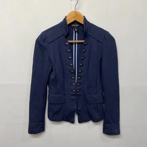 Cappotto giacca militare donna White House Black Market taglia 2 blu scuro M244 -28 - Foto 1 di 15