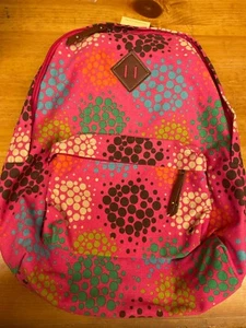 Pink gefleckter Canvas-Rucksack - Bild 1 von 4