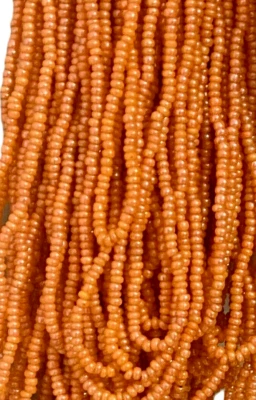 Micro cuentas de semillas vintage/antiguas-14/0 opacas perladas brillo naranja Sherbet  Foto 1 de 4