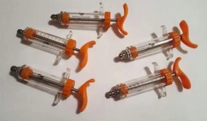 5 Jeringas Dosis 30 ml Plástico Irrompible Barril Luer Lock Ganadería Veterinaria - Imagen 1 de 2