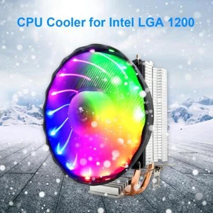 2 Heat Pipes CPU Cooler PC Quiet Radiator for Intel LGA (4 Pin RGB) UK - Bild 1 von 7