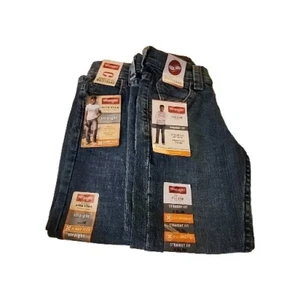LOT OF 2* BOYS WRANGLER STRAIGHT FIT JEANS SIZE 5 SLIM - Picture 1 of 3