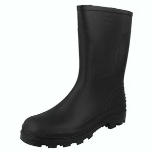 BOTAS WELLINGTON PARA HOMBRE BULLY 2 PULL ON MEDIA PANTORRILLA NEGRAS LLUVIA WELLIES SPOT EN £14.99 - Imagen 1 de 13