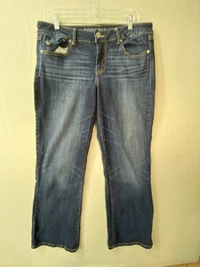 Pantalones de mezclilla para mujer American Eagle Outfitters favoritos Boyfriend, talla 14, usados - Imagen 1 de 16