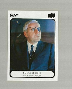 V2) 2021 Upper Deck James Bond Villains & Henchmen Adolfo Celi Emilio Largo