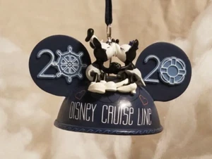 Disney Cruise Line Steam Boat Willie Ear Ornament Mickey and Minnie 2020 - Picture 1 of 9