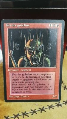 1994 MTG Revised French FBB Goblin King Non English - Image 1 of 2