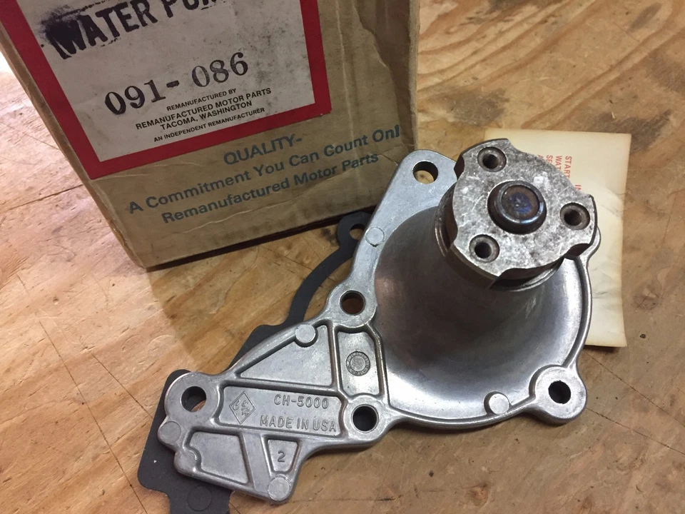 道奇 PLYMOUTH 克莱斯勒 三菱 NOS MOPAR REBUILT 水泵 091-086 — 第 1/1 张图片