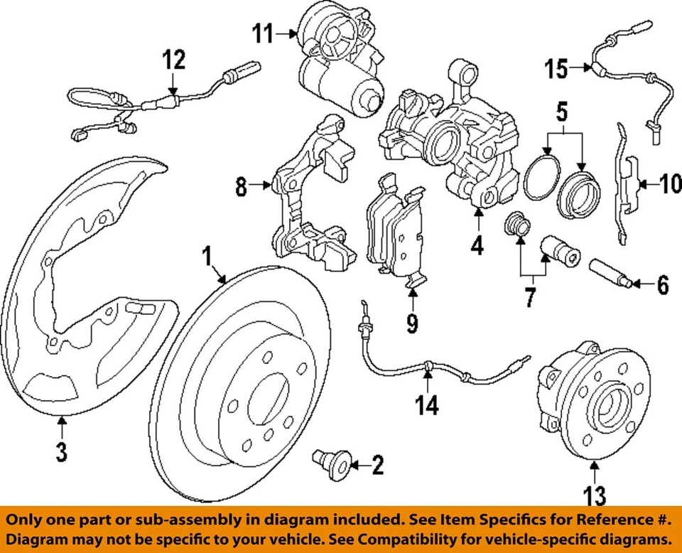 BMW OEM 19-24 M235i xDrive Gran Coupé Componentes de freno-Rotor 34216799371 Foto 1 de 1