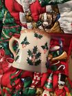 Vintage Laura Ashley Holly Ceramic 1Pint Tankard Oversized Mug Christmas Rare