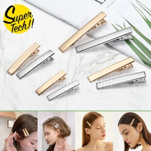 UP 100x DIY Alligator Hair Clips Blank Silver Gold Metal Accessories Kids Women - Picture 1 of 8