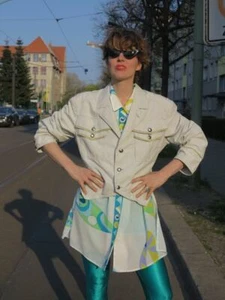 Jacket Uniform Berlin Theater 80s True VINTAGE Band Beige - Picture 1 of 11