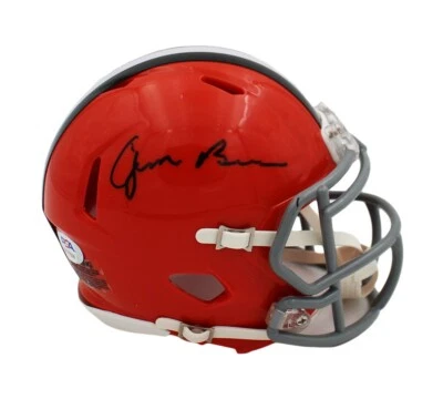 Jim Brown Signed Cleveland Browns Speed Throwback NFL Mini Helmet - Image 1 of 2