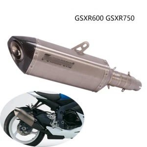 For Suzuki GSXR600 GSXR750 2011-2023 Slip-on Muffler Exhaust Pipe Titanium Alloy - Picture 1 of 7