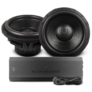 Black Diamond 2x 12" Subwoofer 1000W RMS + Monoblock Amplifier - Picture 1 of 1