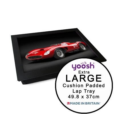 EXTRA LARGE Luxury LapTray Personalised Gift - Ferrari 625 Spider 1957 - Image 1 of 4
