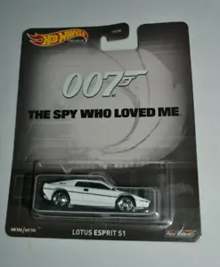 HOT WHEELS 007 THE SPY WHO LOVED ME - LOTUS ESPRIT S1 WHITE WITH REAL RIDERS - Picture 1 of 3