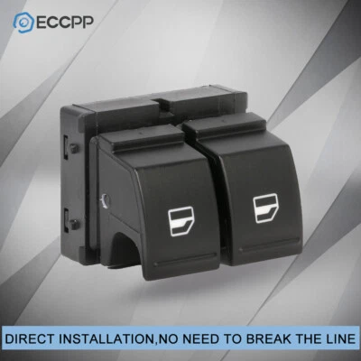 Power Window Switch Front Left For Volkswagen Eos Golf GTI R32 Rabbit 2 Door - Image 1 of 4