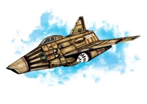 UFO SKY ONE FRIDGE MAGNET Large 7x5" from original drawing UK 1970s TV Sci-Fi - Picture 1 of 1