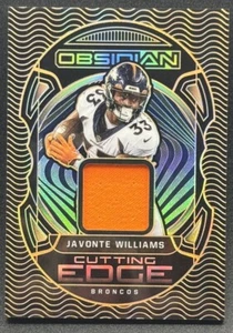 Patch Panini Obsidian NFL Football Javonte Williams Cutting Edge #18/75 2022 - Foto 1 di 2