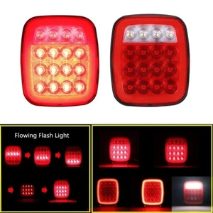 Tail Lights for Wrangler TJ YJ CJ JK LED Flowing Flash Light Brake Reverse Lamp - Imagen 1 de 18