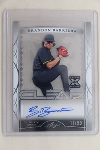 Brandon Barriera - 2022 Leaf Trinity Baseball Clear Autograph Silver #11/99