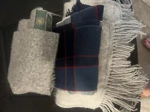 LOT x3 VTG SCARVES 100% Wool West Germany /Japan Acrylic /Alpaca Peru - Picture 1 of 6