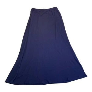 Eileen Fisher navy blue rayon maxi skirt S - Picture 1 of 7