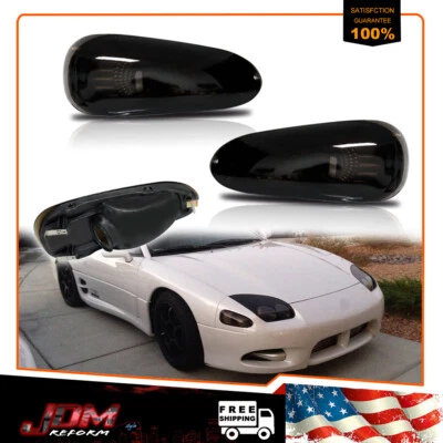Par de luces de esquina delanteras de humo DEPO JDM para Mitsubishi 3000GT 1994-1998 Foto 1 de 4