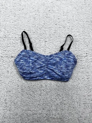 Motherhood Blue White Space Dye Wireless Adjustable Straps Nursing Bra Size S - Image 1 of 4