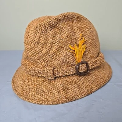 Biltmore Harris Tweed Fedora Hat Size 6 7/8 Vintage Made in Scotland FLAW - Image 1 of 4