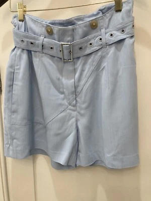 Phillip Lim льда синий пояс платье шорты с высокой зауженной талией - Изображение 1 из 3