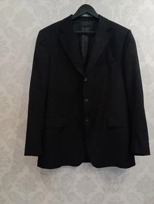 Jaqueta masculina Prada blazer preta italiana 54R - Imagem 1 de 4