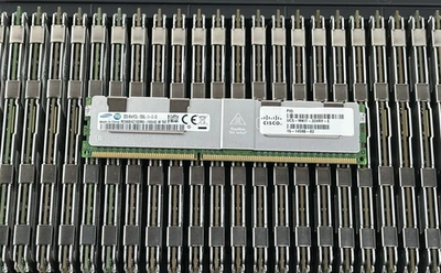 512GB Lot of 16x 32GB 4Rx4 PC3-12800L ECC LRDIMM RAM Memory Server Samsung PC3L - Image 1 of 4