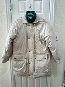Giacca parka donna vintage Lands’ End piumino d’oca, taglia L – Made in Taiwan - Foto 1 di 24