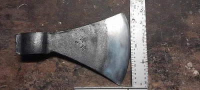  GRANDE tête de hache à équarrir, double biseaux,   outil ancien - Photo 1/3