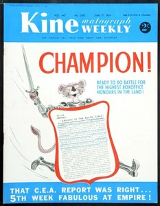 KINE WEEKLY 1954 Seekers - The Planter’s Wife UK MAGAZINE - Picture 1 of 3