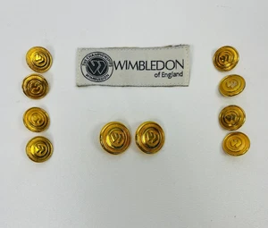 The Championships Wimbledon of England With Logo Replacement Blazer Button Set - Picture 1 of 6