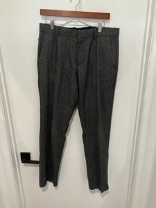 Pantalones GAP de corte recto de mezcla de lana a medida para hombre, gris, talla 32x32 - Imagen 1 de 3