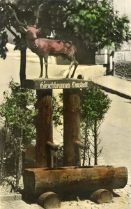 Hirschbrunnen im Frankfurter Bezirk Sachsenhausen, Deutschland, UNP, sehr guter Zustand --POSTKARTE - Bild 1 von 2