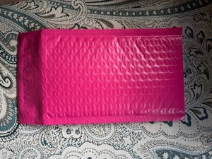 4x8 4x7 Poly Luftpolster Versandtasche Gepolsterter Umschlag Versandtasche Hot Pink 194 Stück - Bild 1 von 3