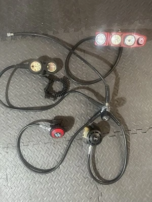 Assortment of used Scuba Gear. U.S. Divers Pivot, Conshelf SE2 & Sherwood Gauges - Image 1 of 3