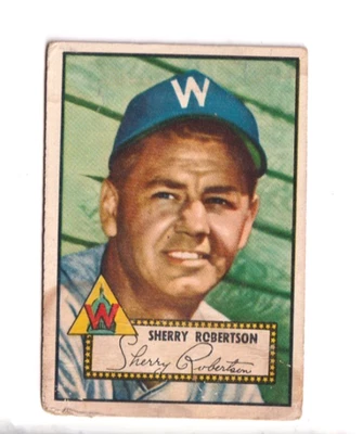 1952 Topps Baseball Card #245 Sherry Robertson Silver Sprongs MD Nice!  see scan - Image 1 of 2