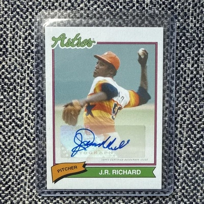 2020 Topps X Super 70’s Sports J. R. Richard Autograph #25A Houston Astros - Image 1 of 4