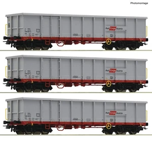 Roco 6600121 HO Gauge Rail Cargo Austria Eanos Gondola Set (3) VI - Imagen 1 de 1