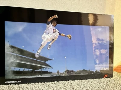 Ryne Sandberg Chicago Cubs 1985 Nike Cornerstone Full Size Poster.  - Image 1 of 4