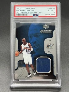 2002 Upper Deck Ovation Authentics Warm-Ups #MJ-W Michael Jordan PSA 6 Bulls HOF - Bild 1 von 2