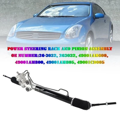 🚗Power Steering Rack and Pinion Assembly for Nissan 350Z 2003-2005 Infiniti G35 - Image 1 of 4