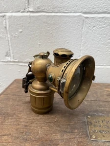 OLD LUCAS KING OF THE ROAD 260 N BRASS BICYCLE LAMP LANTERN - Picture 1 of 18